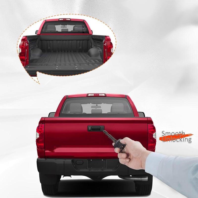 GrteRokky Tailgate Door Lock Cylinder&Key Compatible for Toyota Tundra 2014-2021 Tacoma 2016-2022 Back Rear Door Lock Cylinder Replace 69055-0C030 - Image 5